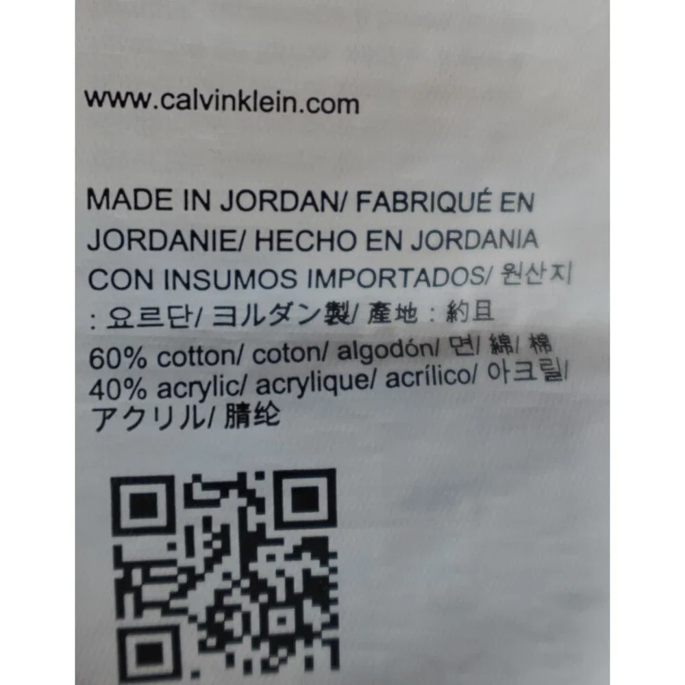 Calvin Klein Pullover Knit Sweater Men's XXL Navy Blue 1/4 Zip Up Mock Neck Fall - Picture 7 of 10